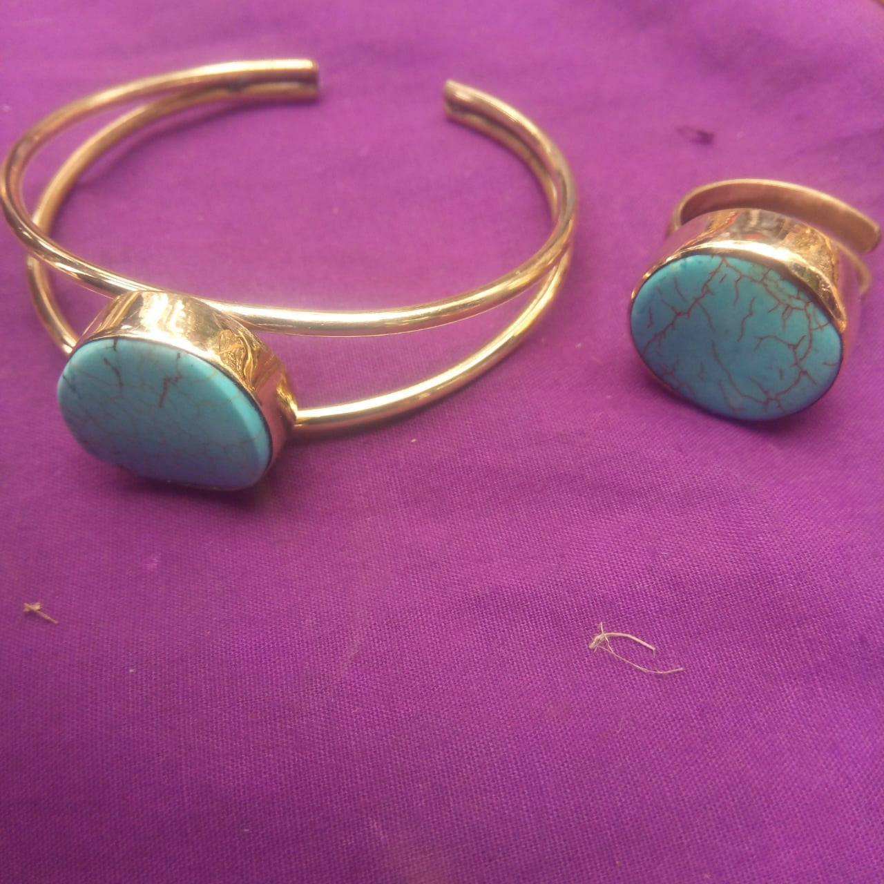 Brass and Semi Precious Stones Bangles