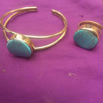 Brass and Semi Precious Stones Bangles