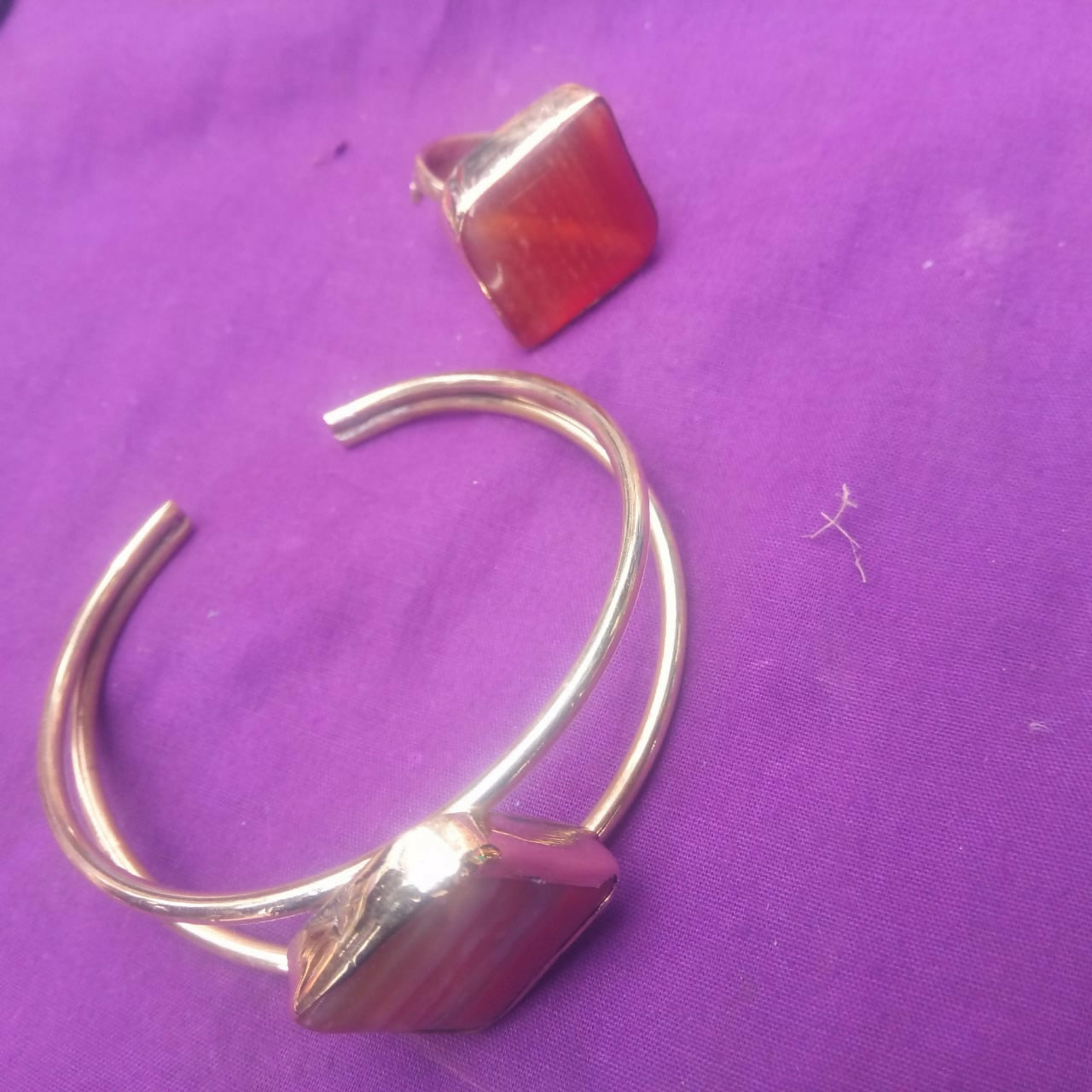 Brass and Semi Precious Stones Bangles