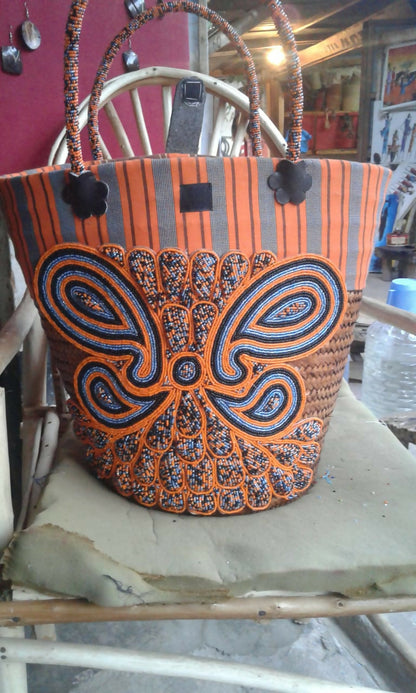 Beaded African bag