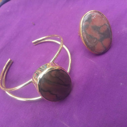 Brass and Semi Precious Stones Bangles